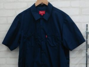 SUPREMEの2016SS 「Mary Work Shirt」バックマリア半袖ワークシャツ